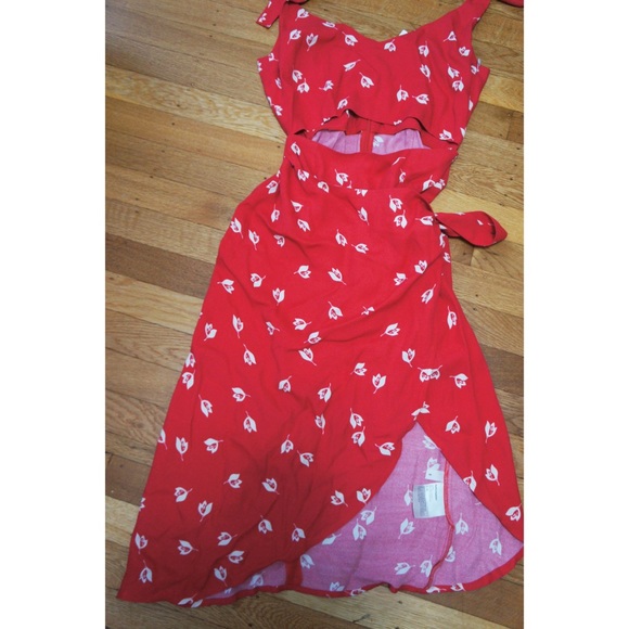 NWT $248 Reformation Belinda Tie Strap Midi Dress - Picture 4 of 8